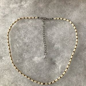 Elegant Beige and Brown Beaded Necklace